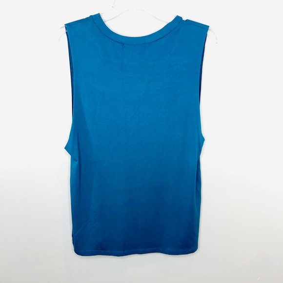 Rock N' Rose Couture Blue Graphic Tank -NEW - Picture 6 of 8